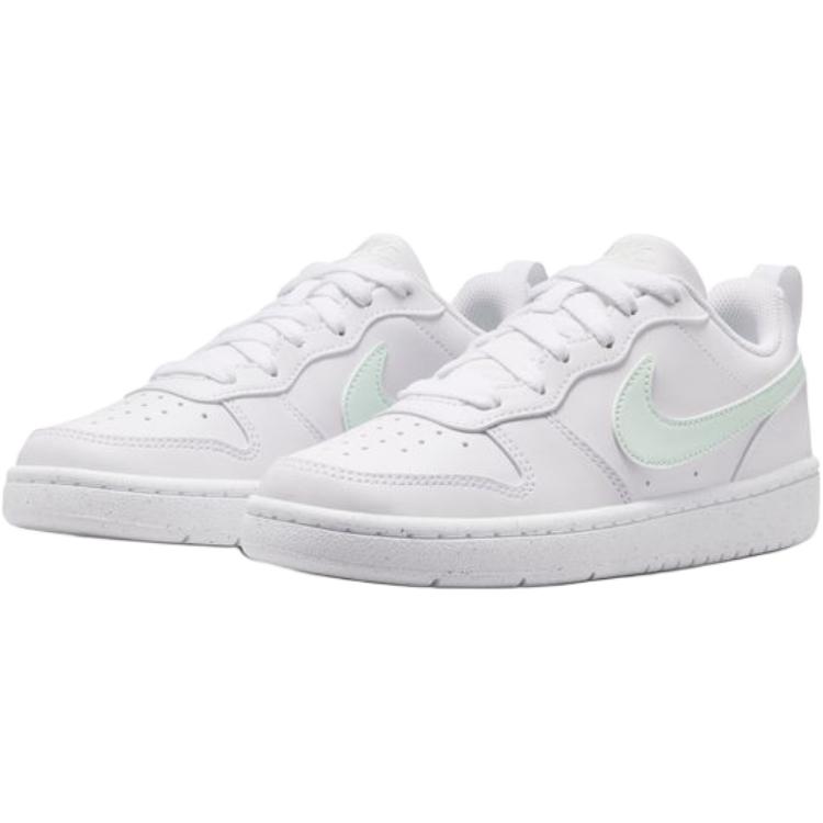 Nike Кроссовки для детей Court Comfortable Versatile Low-Top Детские кроссовки Белый Зеленый DV5456-138