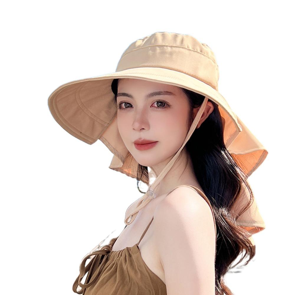 С шалью-солнцезащитным козырьком шляпа-ведро с отверстием для хвостика Aiti UV шляпа рыбака новый дизайн бант солнцезащитная шляпа пляжная