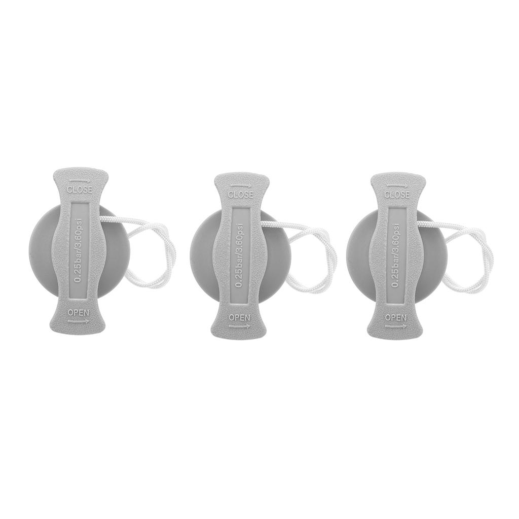 3pcs Inflatable Boat Valve Professional 8 Teeth PVC Leakproof Inflatable Replacement Air Plug for