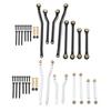 8PCS RC Wheelbase Link Rod Copper Aluminum Alloy RC Chassis Linkage Pull Rod for HOBBYPLUS 1/18 4WD