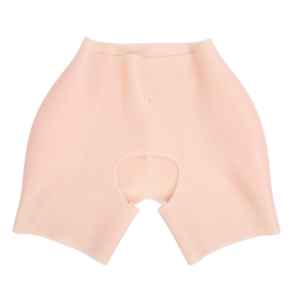 Silicone Butt Shapewear Open Crotch Thickening Hip Enhance Underwear for Cosplay White Skin Color