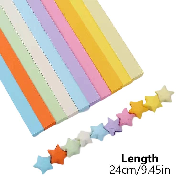 540 листов бумаги для оригами, звезды, красочная складная бумага, счастливая звезда, оригами, звезды, бумажные полоски для рукоделия, бумажное искусство, ремесла