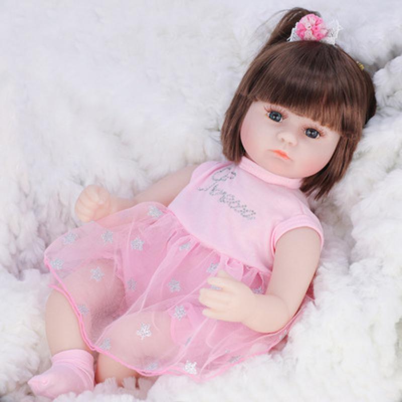 42cm Toy Full Body Silicone Water Proof Bath Toy Popular Reborn Toddler Baby Dolls Bebe Doll Reborn Lifelike Soft Touch