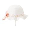 [Miki House] Hat, UV Protection, with Sunshade, 100% Cotton, with Elastic, for Girls, Baby, Kids, Children's Clothing, 12-9105-493, LL (54-56cm),