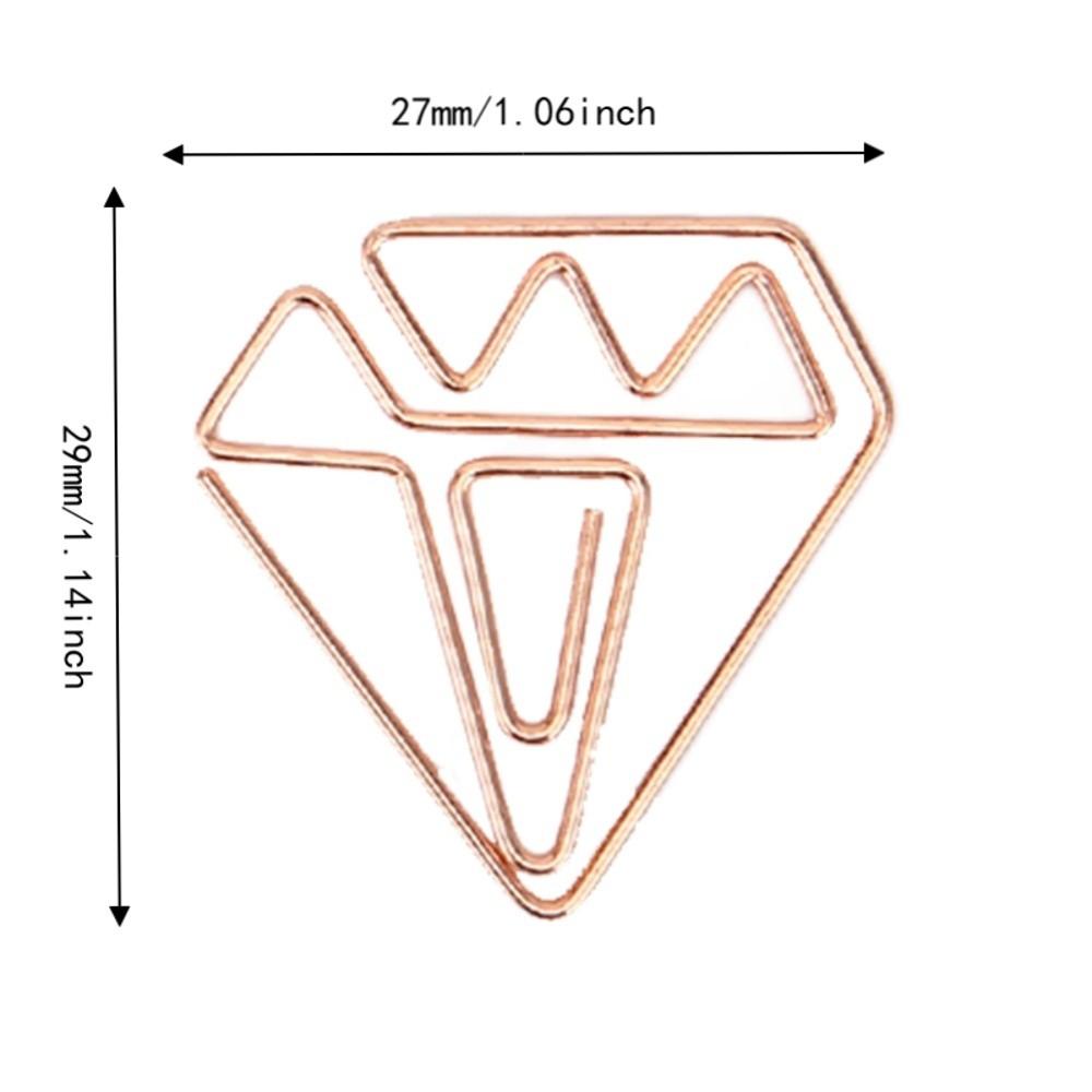 100pcs Small Diamond Paper Clips Multifunctional Planner Clips  Wedding Decoration
