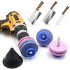 55MM Lawn Mower Sharpener Four-layer Whetstone Lawnmower Blade Sharpener Double Grinding Drill Universal Grinding Drill Cuts