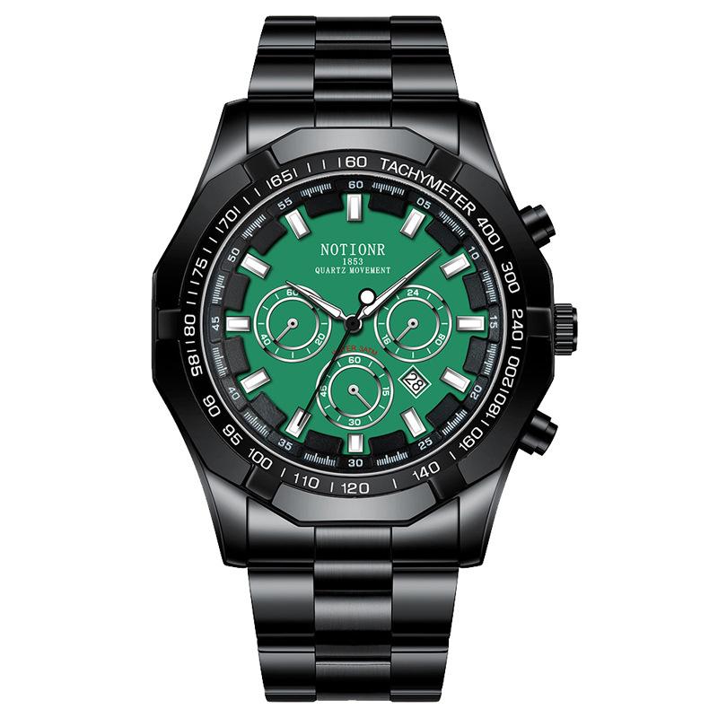 Классические деловые мужские часы Кварцевые часы Часы с несколькими циферблатами Повседневные спортивные мужские часы Аналоговые часы с календарем