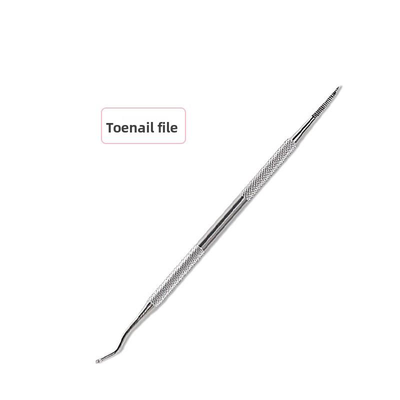 Stainless Steel Dead Skin Fork Double Head Dead Skin Push Inlay Nail Picker Nail Trimmer Nail Groove Inlay Cleaning Tool