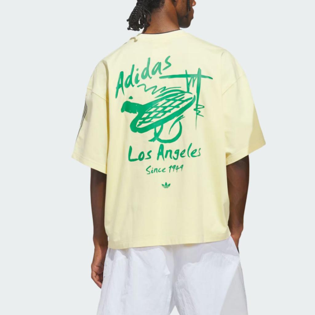 adidas Оригинальная мужская футболка с коротким рукавом в уличном стиле Originals Sierra Vista, свободный крой, топ JZ0568