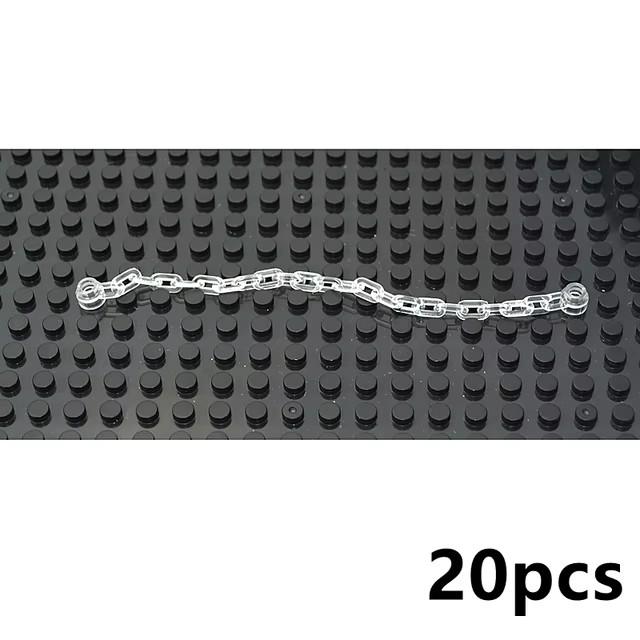 20 шт. MOC Высокотехнологичные звенья цепи Кирпичики 63141 Нить с концевыми штырьками Строительные блоки Игрушки для детей Совместимы с x127c41 x127c11 x127c31