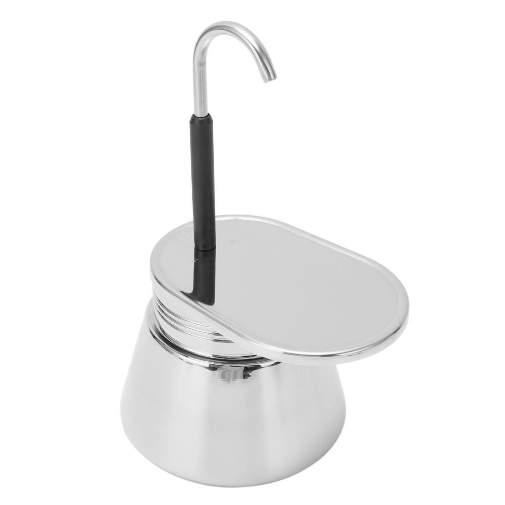 304 Thickened Steel Espresso Maker Coffee Pot Stainless Steel Mini Coffee Maker For Home Office