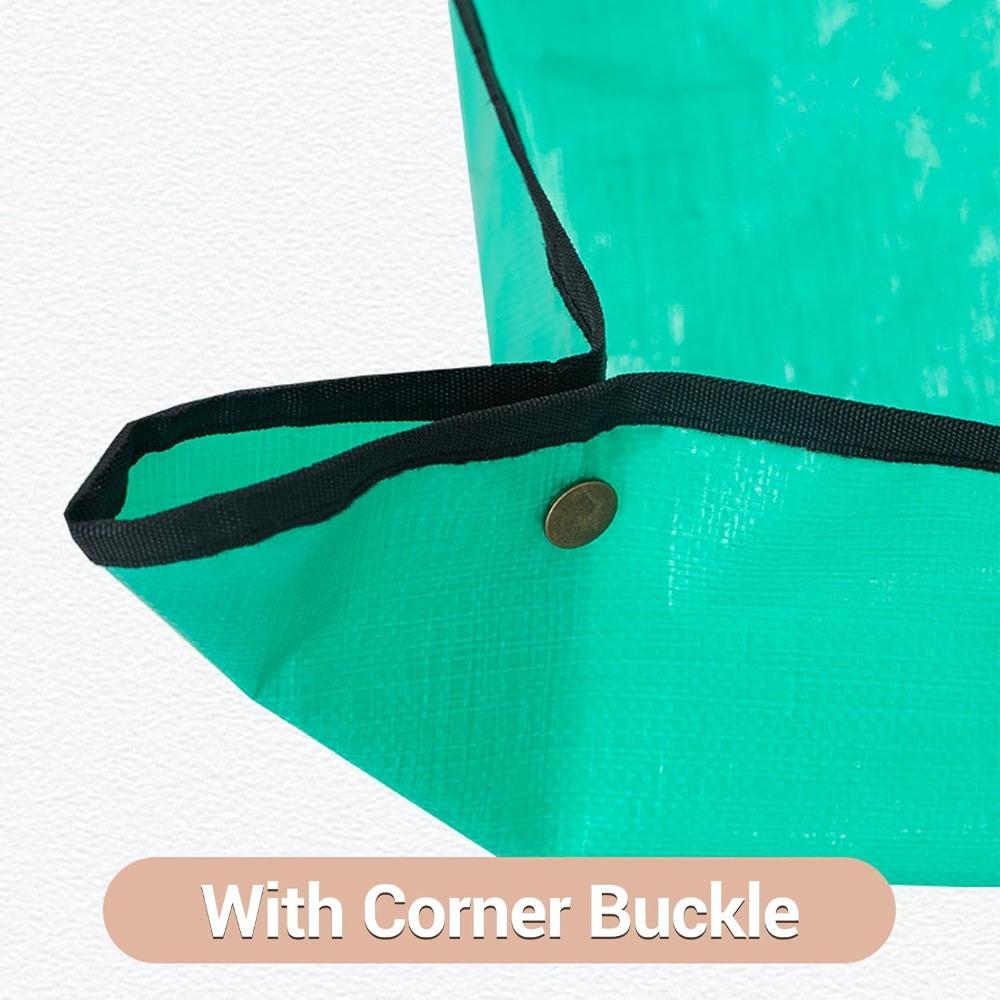 Green Landscape Pruning Tarp 100 X 100 Cm Tree Trimming Tarp Garden Debris Tarp  Leaf Collection