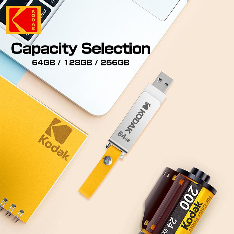 Kodak K133 Мини металлический USB-накопитель 64 ГБ/128 ГБ/256 ГБ флешка USB3.0 Высокоскоростная карта памяти Unidad flash Pendrive