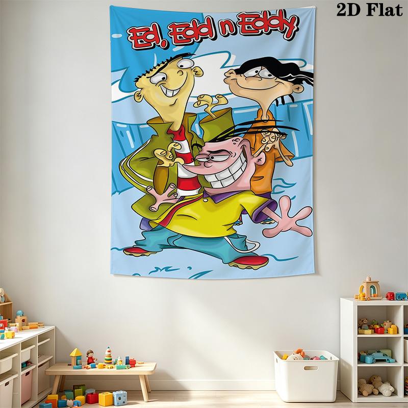 Ed, Edd n Eddy Pattern Home Decor Tapestry, Wall Hanging, Decorative RV Wall Cloth.SGT0917068