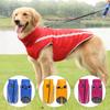 Dogs Step In Clothes Dog Winter Hooded Coat Puppy Waistcoat Autumn Outwears Skin Friendly Reflective Vest Pet Supplies 090C