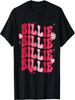 Винтажная футболка Billie с персонализированным именем "Я люблю Billie" в стиле Groovy