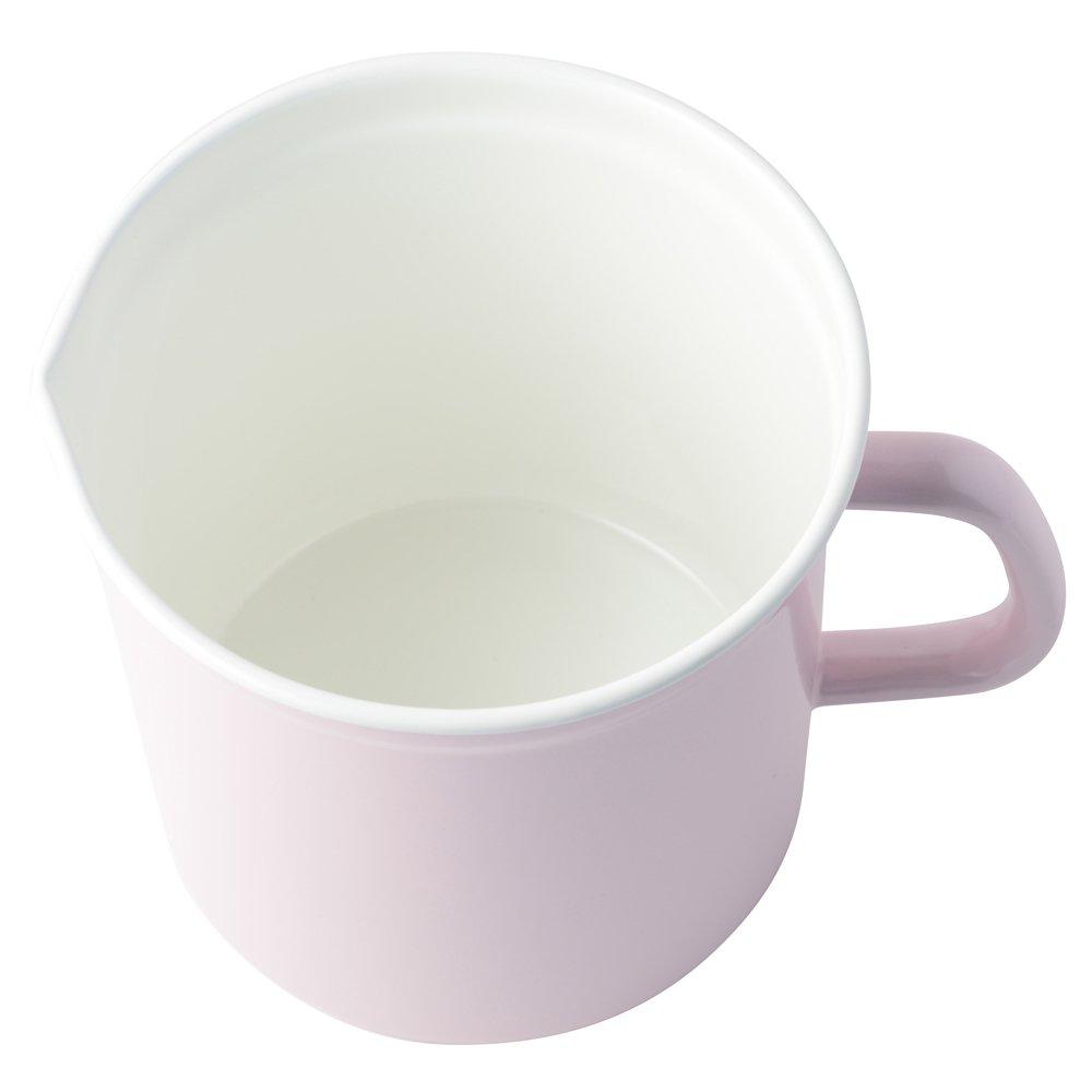 Fuji Enamel Oil Pot (1.5L Pink with Activated Charcoal)