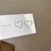 Heart Shape Stud Earrings Beauty Woman Gift For Friends Friendship