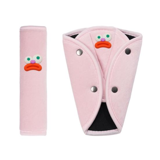 Yousheng 1/2 шт. Накладка на ремень безопасности автомобиля, защита плеча, машинная стирка, простая установка, универсальная посадка, мультяшные накладки на ремень безопасности для детей