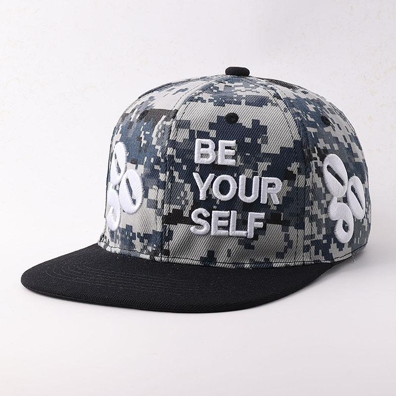 New American three-dimensional embroidery letter baseball hat men's and women's hard top fashion personality hip-hop cap