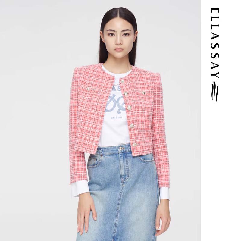 ELLASSAY Изысканная короткая куртка с комбинированными манжетами