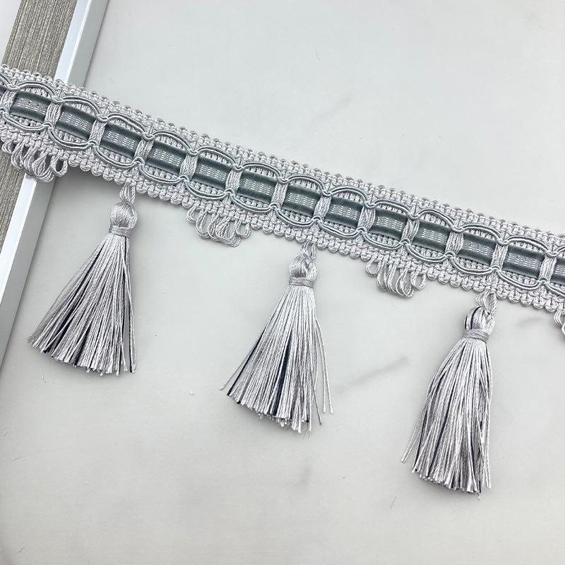 1M Tassel Lace Edging Trimming Ribbon Trim Handmade Fringe DIY Clothes Pillow Curtain Tablecloth Sofa Upholstery Decor Crafts