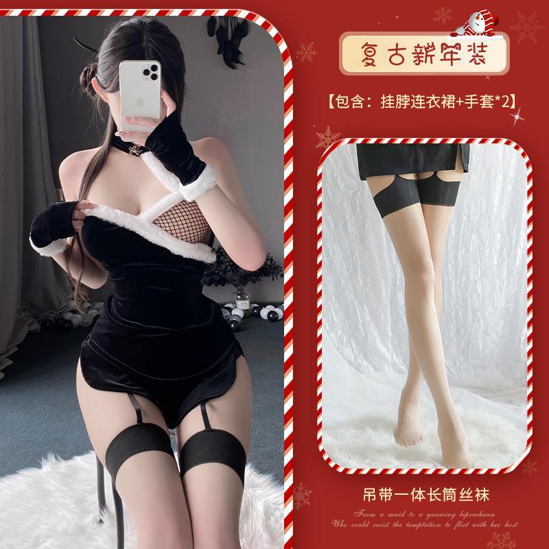 Сексуальное нижнее белье Cheongsam Uniform Temptation Bed Passion Clothes Сексуальная рождественская одежда Ночной клуб Костюм Женщины