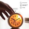 Yousheng Analog Alarm Clock Night Light Non-Ticking Silent Battery Operated Bedroom Desktop Digital Quartz Clock Children Students Birthday Gift