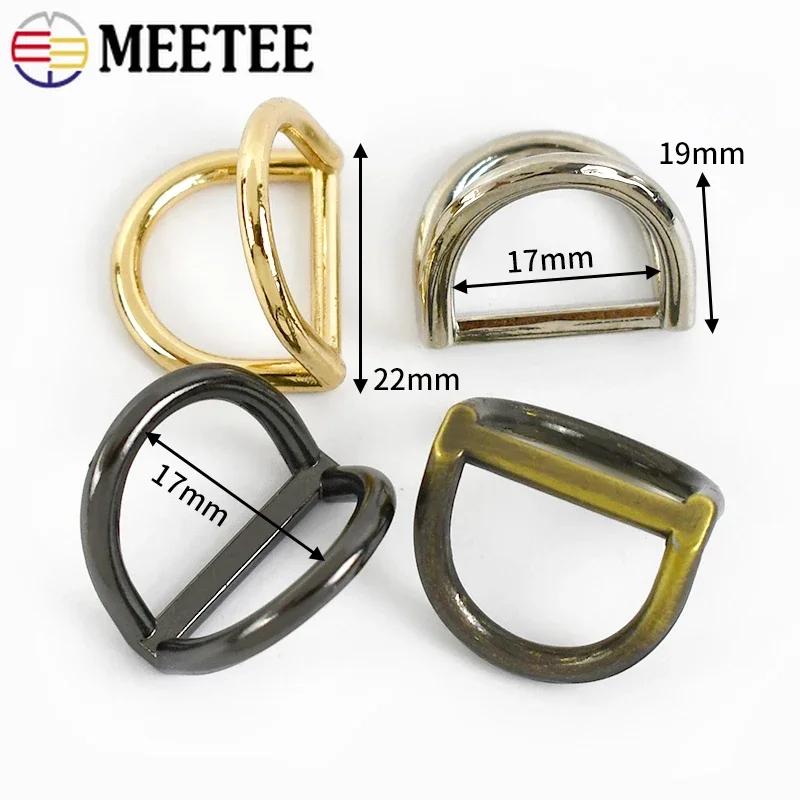 Meetee 5/10/20 шт. 19 мм Металлические D-образные пряжки Боковой зажим для сумки для ремня Соединитель цепи Застежка Фурнитура для кожаных изделий Аксессуары