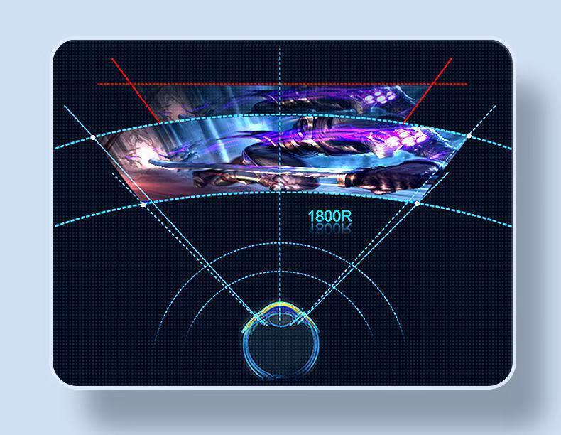 Новый 27-дюймовый 2K 144 Гц Изогнутый Игровой Монитор - Ультратонкий Безрамочный Дизайн