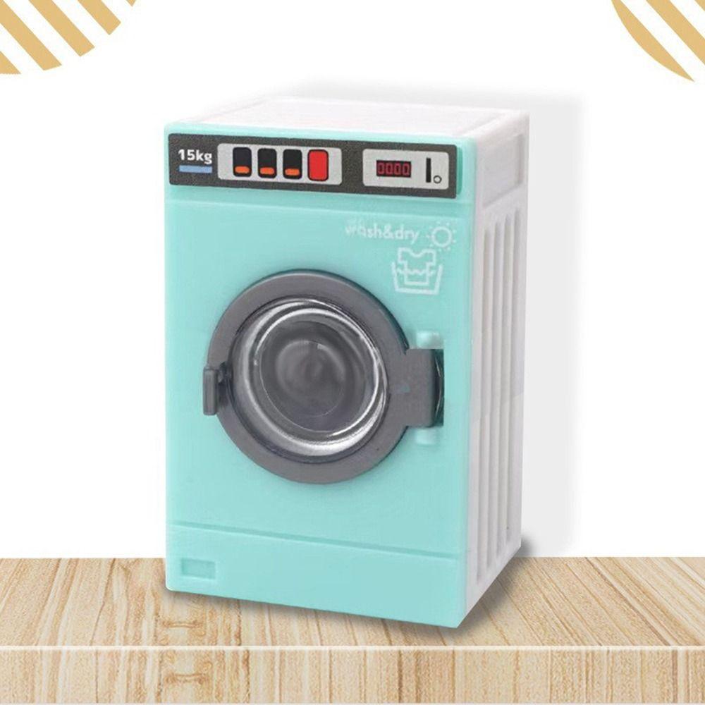 Kitchen Furniture Doll House Accessories 1:12 Dollhouse Washing Machine Miniature Washing Machine