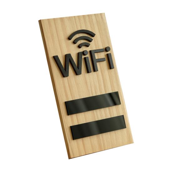 Деревянная табличка WIFI для стола, табличка с паролем WIFI, доска для отображения беспроводной сети