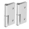 2 шт. Дверная петля Складная откидная Мебельные петли Утолщенный алюминий Высокая твердость Дверная фурнитура с полимерной втулкой