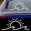 Наклейки на автомобиль «Закат солнца и волны», боковые окна автомобиля, переднее и заднее лобовое стекло, водонепроницаемые наклейки, наклейки для украшения кузова автомобиля, мотоцикла