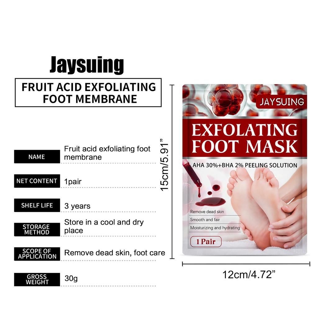 Отшелушивающая маска для ног Отшелушивающая маска для ног Носки для педикюра Пилинг для удаления омертвевшей кожи Увлажняющий инструмент для ухода за ногами 1 пара/5 пар
