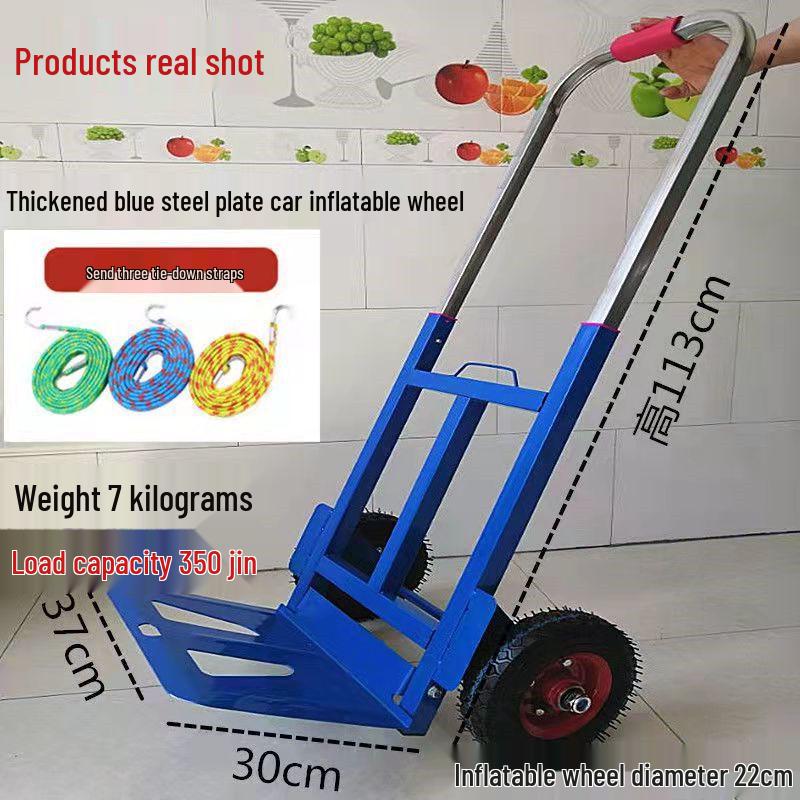 Heavy Duty Folding Stair Climbing Handcart - Portable Shopping and Luggage Cart