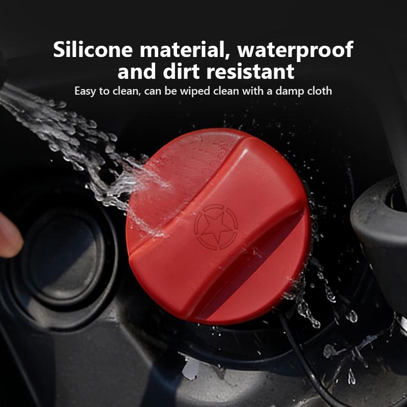Car Silicone Fuel Tank Cap Trim Accessories For Jeep Cherokee Patriot Liberty Wrangler JK JL Commander