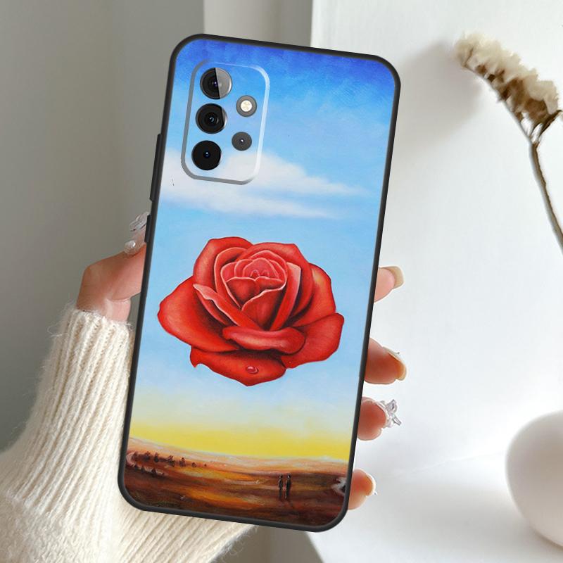 Чехол-картина Сальвадора Дали для Samsung Galaxy A13 A33 A53 A06 A17 A56 A36 A26 A16 A15 A35 A55 A34 A54 A52 A12 A32
