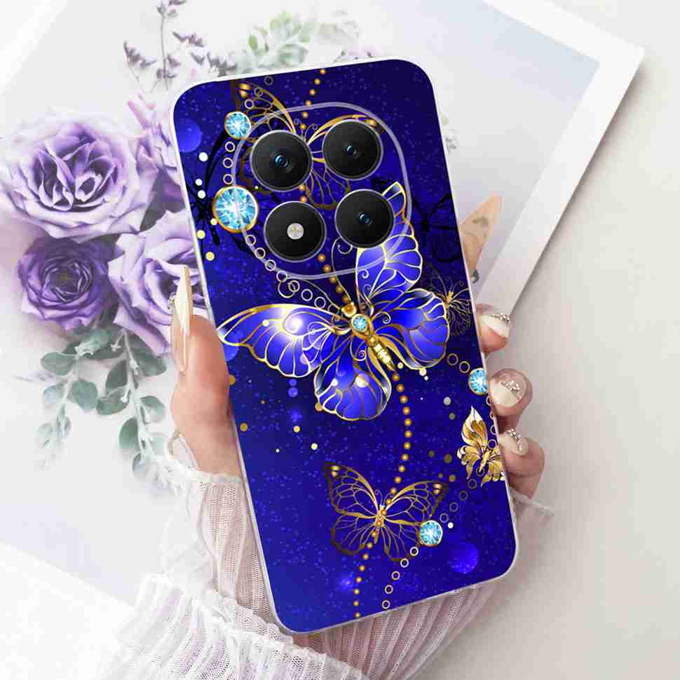 Для Xiaomi Redmi Note 15 Pro Plus ProPlus 5G Чехол Цветочный Мультяшный Чехол Мягкий Силиконовый Чехол Для Redmi Note 15 Pro+ Чехол