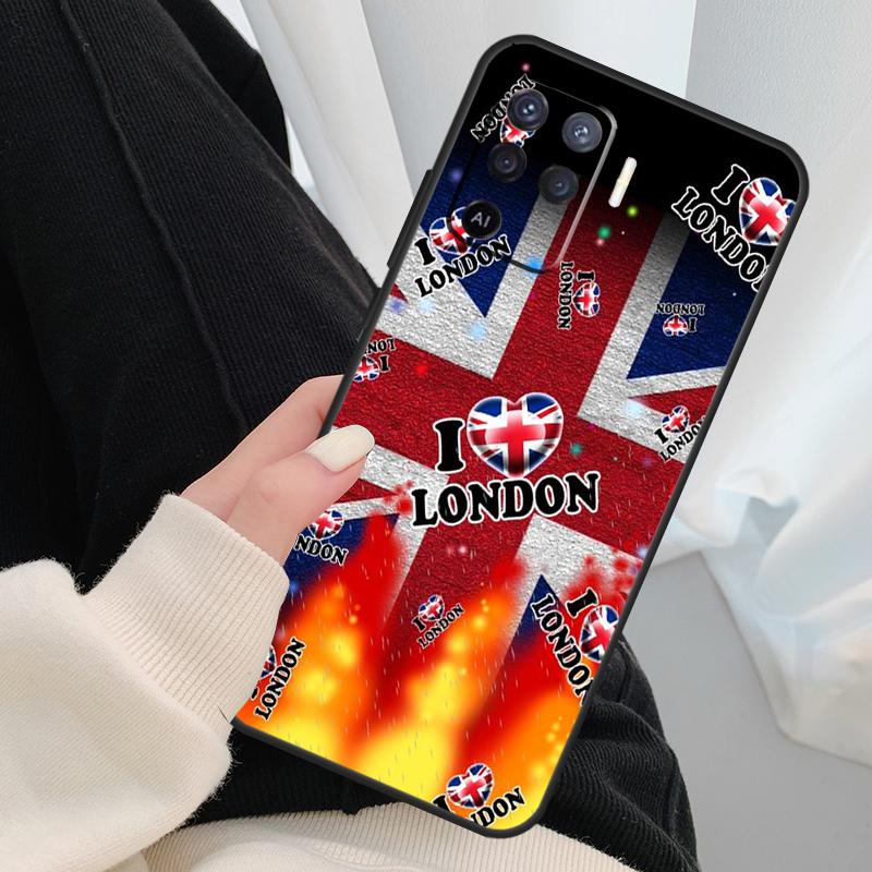 Лондонский Автобус Англия Биг Бен Для OPPO Find X3 X5 Pro A5 A9 A31 A53 A15 A16 A52 A72 A83 A91 A93 A94 A54 A74 A53S Чехол