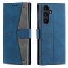 Wallet Case - Samsung Galaxy A56 (5G) - Blue - Synthetic Leather - Built-in Stand - 3 Card Slots