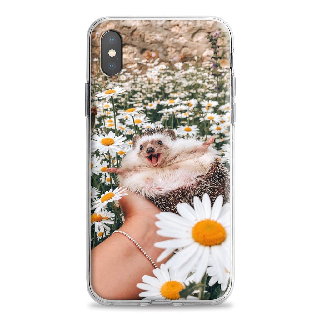 Силиконовый чехол Kawaii Hedgehog Heart для Apple iPhone 12 Mini 11 Pro SE XS X XR Max 8 7 6S 6 Plus 5S