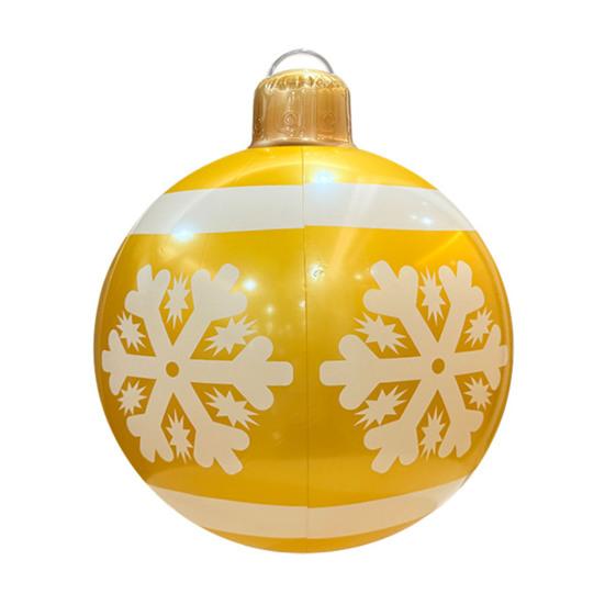 18.9 Inch Giant Inflatable Christmas Ball Outdoor Large PVC Blow Up Ball for Outside Yard Lawn Porch Decoration
