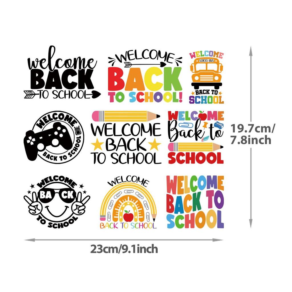 Наклейки на ткань «Назад в школу» Набор милых животных Наклейки с капюшоном Наклейки для одежды своими руками Термоперенос Parches Ropa Thermo Transfer