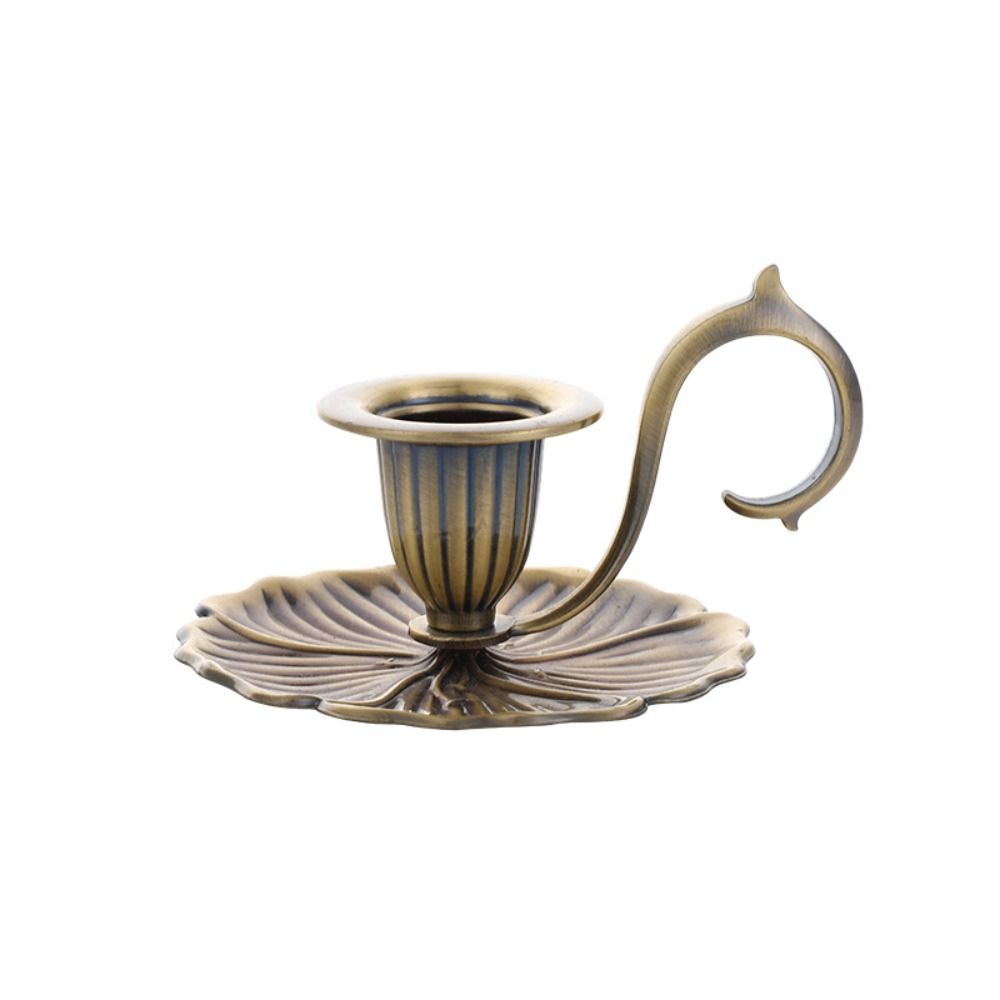 12*5.1 CM Decorative Candle Plates Gold/Silver/Bronze Table Top Ornament  Living Room