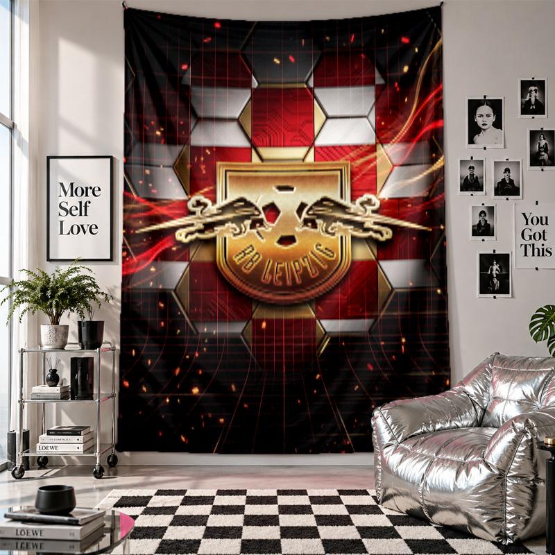 RB Leipzig Football Wall Tapestry Home Decor Wall Hanging Cloth for Bedroom Living Room Background