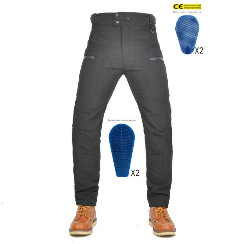 All-Season Windproof Waterproof Motorcycle Riding Pants Men Women With Anti-Slip Silicone Grip Extended Leg Protection