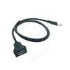 USB 3.0 USB-адаптер для скрытого монтажа, удлинительный кабель для панели приборов, для автомобиля, мотоцикла, дропс, панельный кабель с квадратным отверстием