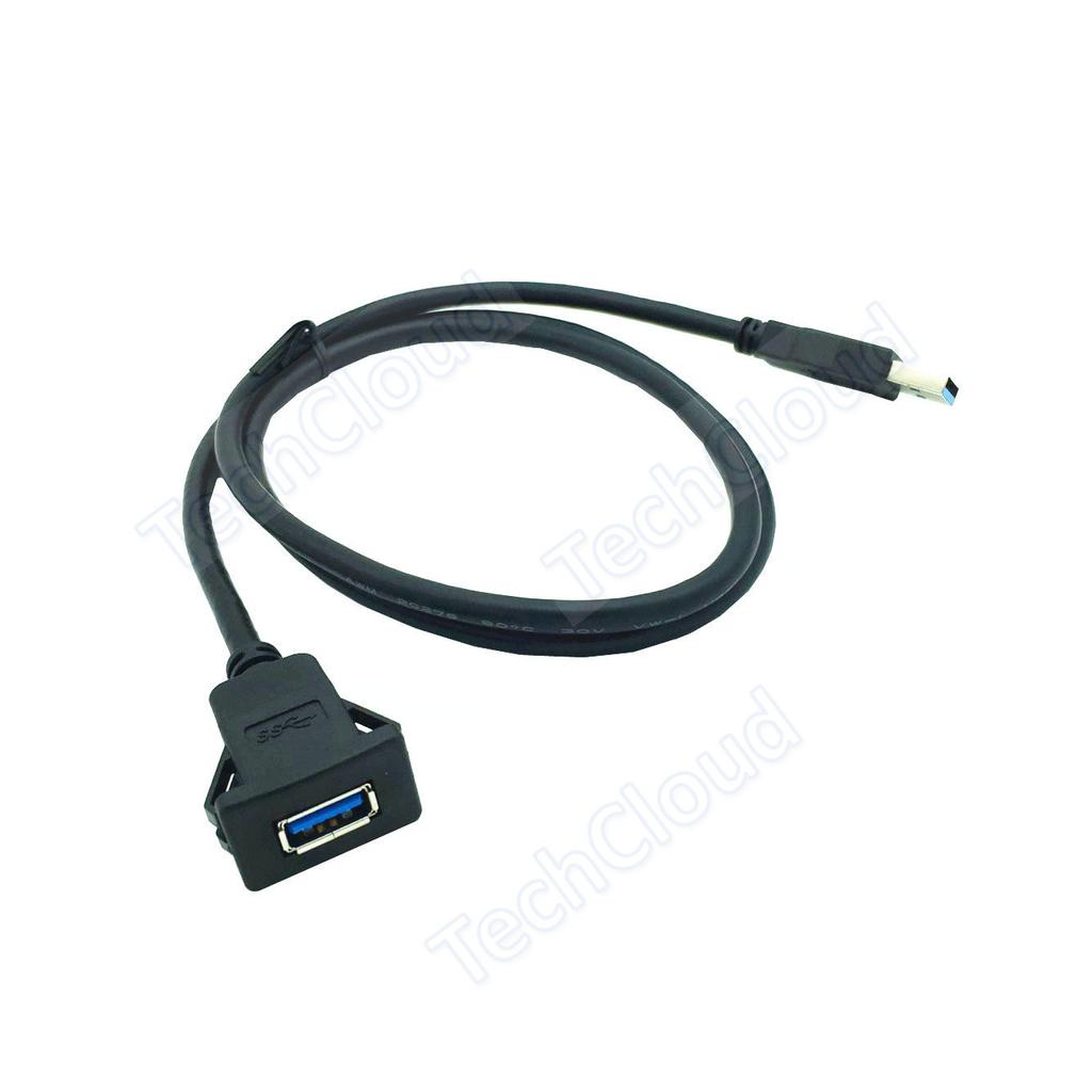 USB 3.0 USB-адаптер для скрытого монтажа, удлинительный кабель для панели приборов, для автомобиля, мотоцикла, дропс, панельный кабель с квадратным отверстием