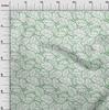 oneOone Cotton Flex Green Fabric Abstract Leaf Quilting Supplies Print Sewing Fabric By The Yard 40 Inch